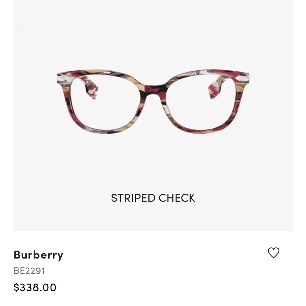 Authentic Burberry eyeglasses, Great used condition from LensCrafters, new case.